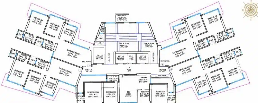 Shreeji atlantis floor plan